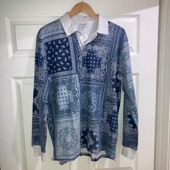 Cotton On Other - Rugby Long Sleeve Polo • Size: Large